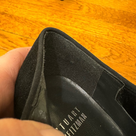 Stuart Weitzman Black Suede Ankle Booties w/2 inch heels. EUC 7.5W - Picture 7 of 7